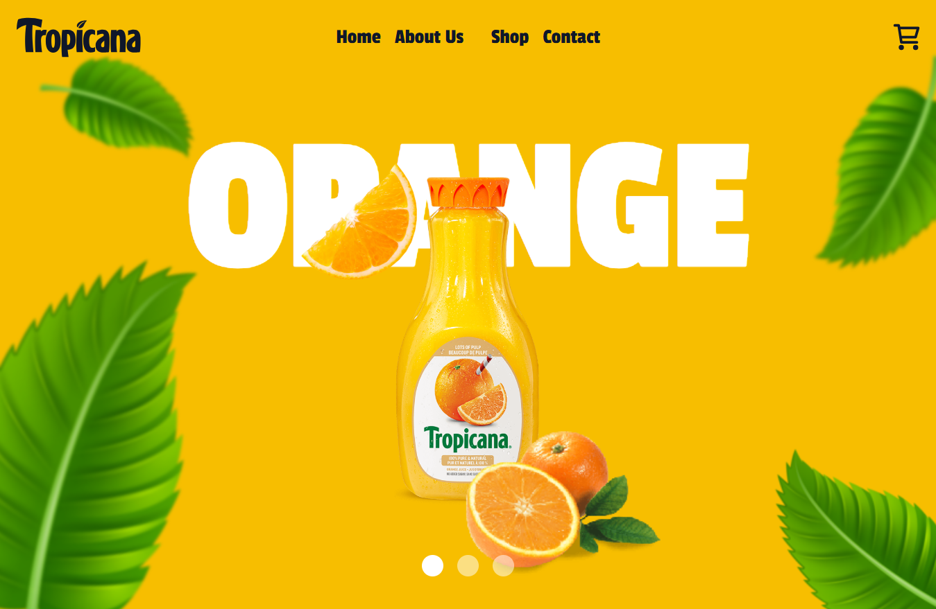 Tropicana - Ladning Page